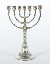 Menora Hazorfim, Israel, nach 1952, Silber, ca. 15…