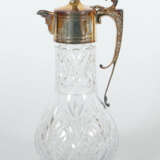 Karaffe 20. Jh., Glas/versilbert, gebauchter Korpu… - photo 1