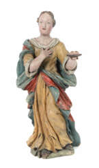 Bildschnitzer des 17./18. Jh ''Heilige Lucia'', Ho…