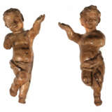 Bildschnitzer des 18. Jh. Zwei Putto-Figuren, Holz… - photo 1