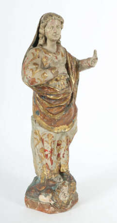 Holzschnitzer des 18. Jh. ''Maria'', Holz geschnit… - photo 2