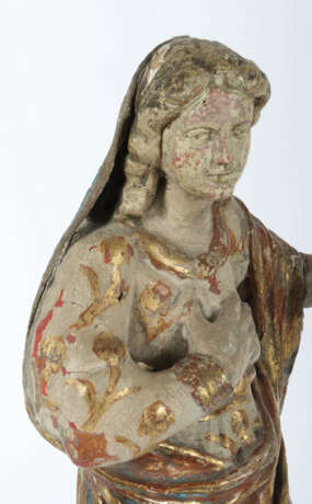Holzschnitzer des 18. Jh. ''Maria'', Holz geschnit… - photo 3