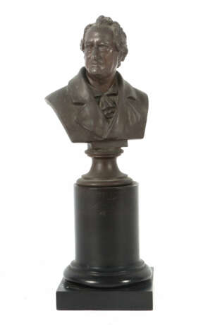 Bildhauer des 19. Jh. ''Goethe-Büste'', Metallguss… - Foto 1