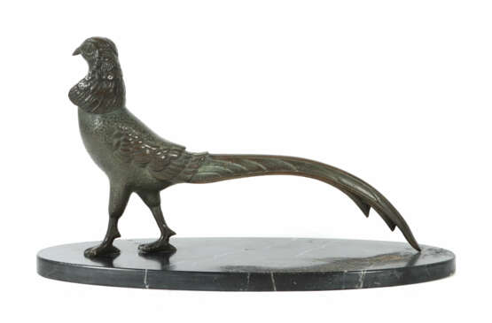 Bildhauer des 19./20. Jh. ''Fasan'', Bronze patini… - photo 1