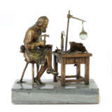 Bildhauer des 19./20. Jh ''Schuhmacher'', Bronze p… - Foto 1