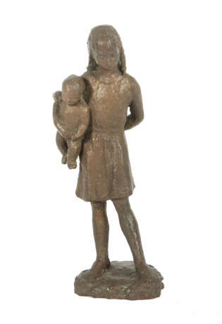 Bildhauer des 20. Jh. ''Mutter mit Kind'', Bronze,… - photo 1
