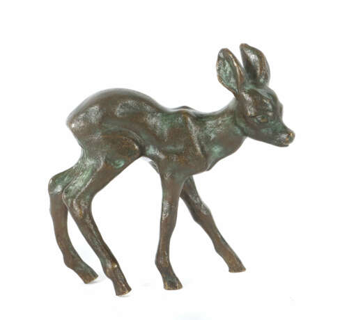 Bildhauer des 20. Jh. ''Reh'', Bronze patiniert, v… - photo 1