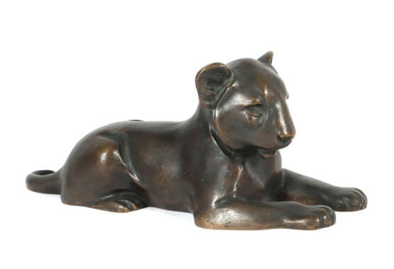 Bildhauer des 20. Jh. ''Löwe'', Bronze patiniert, … - photo 1