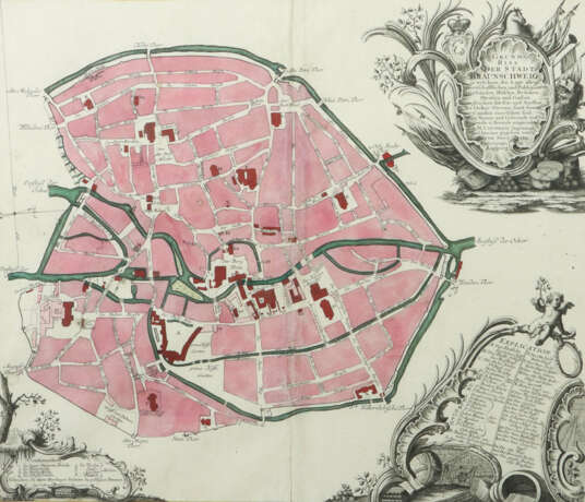 Counradi, M. Kupferstecher des 18. Jh.. Stadtplan … - фото 1