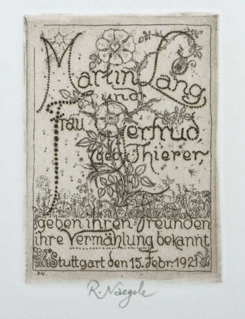 Nägele, Reinhold Murrhardt 1884 - 1972 Stuttgart, … - photo 1