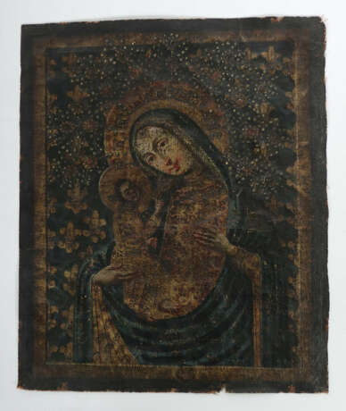 Maler des 14 Jh. (?) wohl Frankreich, ''Madonna mi… - photo 2