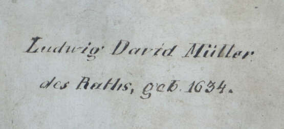 Maler des 17./18. Jh. ''Bildnis Ludwig David Mülle… - photo 3