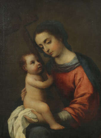 Maler des 17./18. Jh. ''Maria mit Jesuskind'', das… - Foto 1