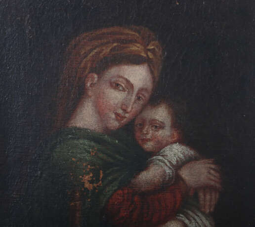Kirchenmaler des 18. Jh. ''Madonna della seggiola'… - photo 3