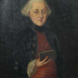 Maler des 18. Jh. ''Adeliger mit Buch'', en face-B… - photo 1
