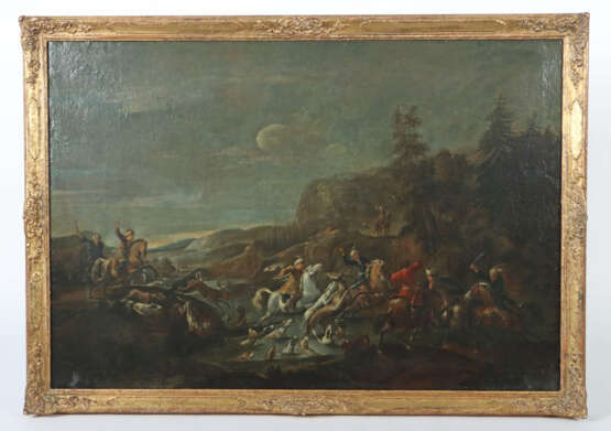 Maler des 18./19. Jh. ''Orientalische Jagdszene'',… - Foto 2