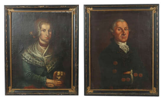 Maler des 18. Jh. Paar Portraits: wohl Bildnisse d… - photo 1
