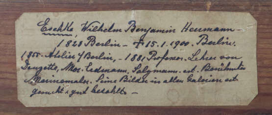 Eschke, Hermann Berlin 1823 - 1900 Berlin, deutsch… - photo 4
