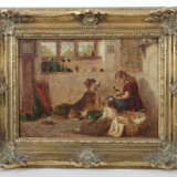 Heß, J. J. Maler des 19. Jh.. ''Mädchen mit Hunden… - photo 2