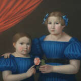 Portraitmaler des 19. Jh. ''Zwei Schwestern'', Hal… - photo 1