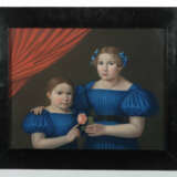 Portraitmaler des 19. Jh. ''Zwei Schwestern'', Hal… - photo 2