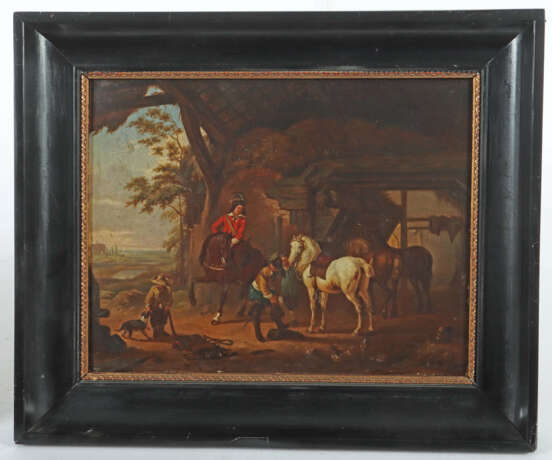 Maler/Kopist des 19. Jh. ''Der Aufbruch'', mehrfig… - photo 2