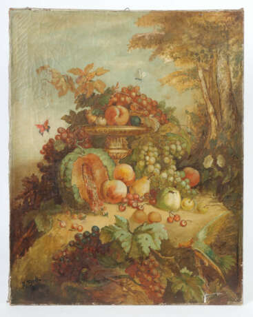 Maler des 19. Jh. ''Früchtestillleben'', in Waldku… - photo 2