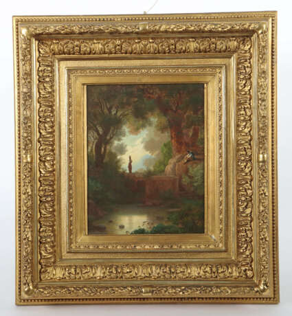 Maler des 19. Jh. ''Arkadische Landschaft'' mit Wa… - photo 2