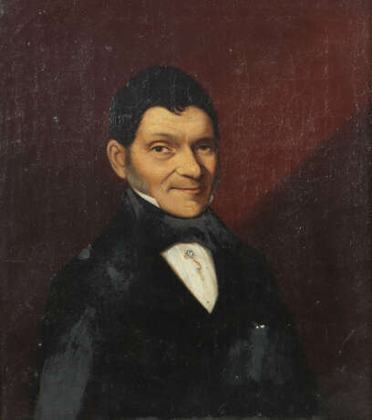 Schubert, L. Maler des 19. Jh.. ''Herrenbildnis'',… - photo 1