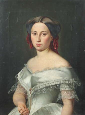 Zimmermann, A. Maler des 19. Jh.. ''Damenportrait'… - photo 1