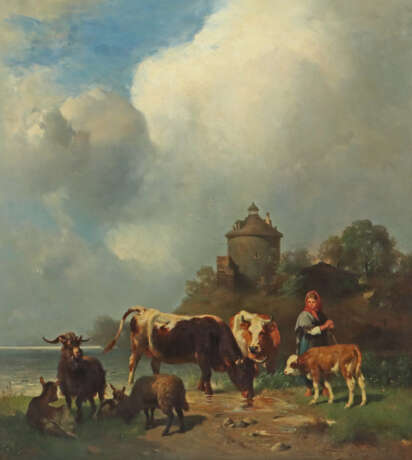 Frey, Wilhelm Friedrich Karlsruhe 1826 - 1911 Mann… - photo 1