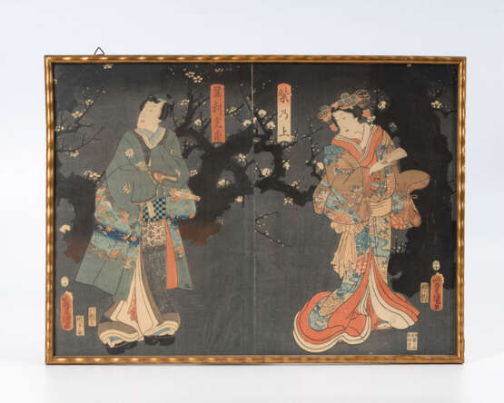 Kunisada, Utagawa: "Erfreuen an der Pfl - photo 1