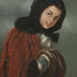 Maler des 19./20. Jh. ''Dame mit Muff'', Bildnis e… - Foto 1