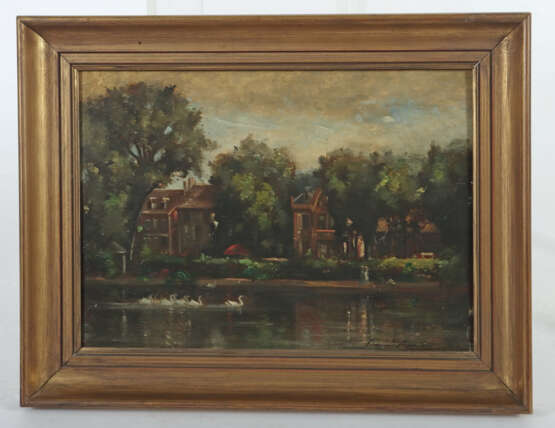 Maler des 19./20. Jh. ''Sommerlandschaft'', Blick … - photo 2