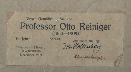 Reiniger, Otto Stuttgart 1863 - 1909 Landgut Tache… - photo 3