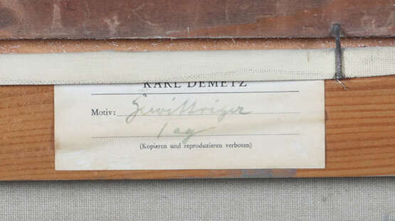Demetz, Karl Trossingen 1909 - 1986 Apfelstetten. … - photo 4