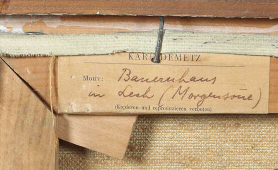 Demetz, Karl Trossingen 1909 - 1986 Apfelstetten. … - photo 4