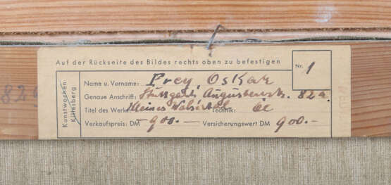 Frey, Oskar Stuttgart 1883 - 1966 Ebingen, Stud. a… - photo 4