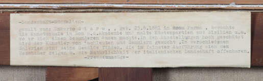 Giaru, Umberto 1881 - ?, italienischer Maler. ''Sü… - Foto 4