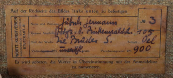 Hübsch, Hermann Luzine 1901 - ?, Künstler in Stutt… - photo 3