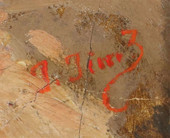 Maler des 20. Jh. ''Hütte in Landschaft'', karge L… - photo 3
