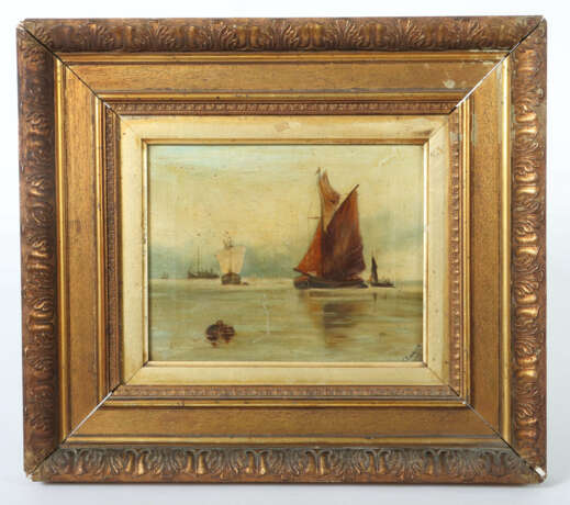 Maler des 20. Jh. ''Boote auf See'', mehrere Boote… - фото 2