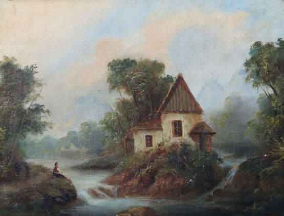 Maler des 20. Jh. 2 Landschaftsgemälde mit verschi… - Foto 2