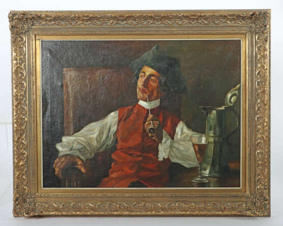 Kopist des 20. Jh. ''Der Pfeifenraucher'', auf ein… - photo 2