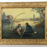 Künstler des 20. Jh. ''Bootsfahrt einer Familie'',… - photo 2