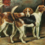 Schmitt, T. Maler des 20. Jh.. ''Paar Hunde'', neb… - photo 1
