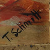 Schmitt, T. Maler des 20. Jh.. ''Paar Hunde'', neb… - photo 3