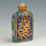 Cloisonné Snuffbottle in Schatulle. - фото 1