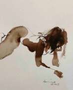 Overview. Serhiy Reznichenko, Watercolor Nude Sketch, 21st Century