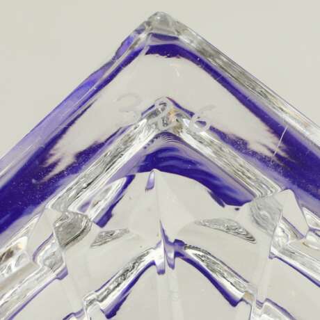 Two-tone hand-cut bowl. LORRAINE France late 20th century Crystal 20th century - photo 5